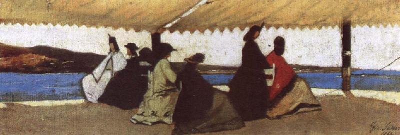 The Palmieri-s Bathing Rotunda, Giovanni Fattori